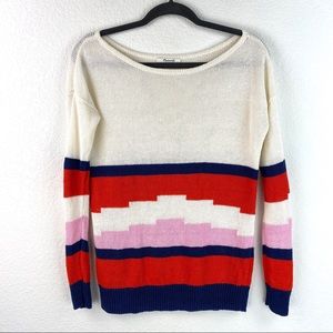 Madewell Colorful Linen Sweater Size XS Pullover